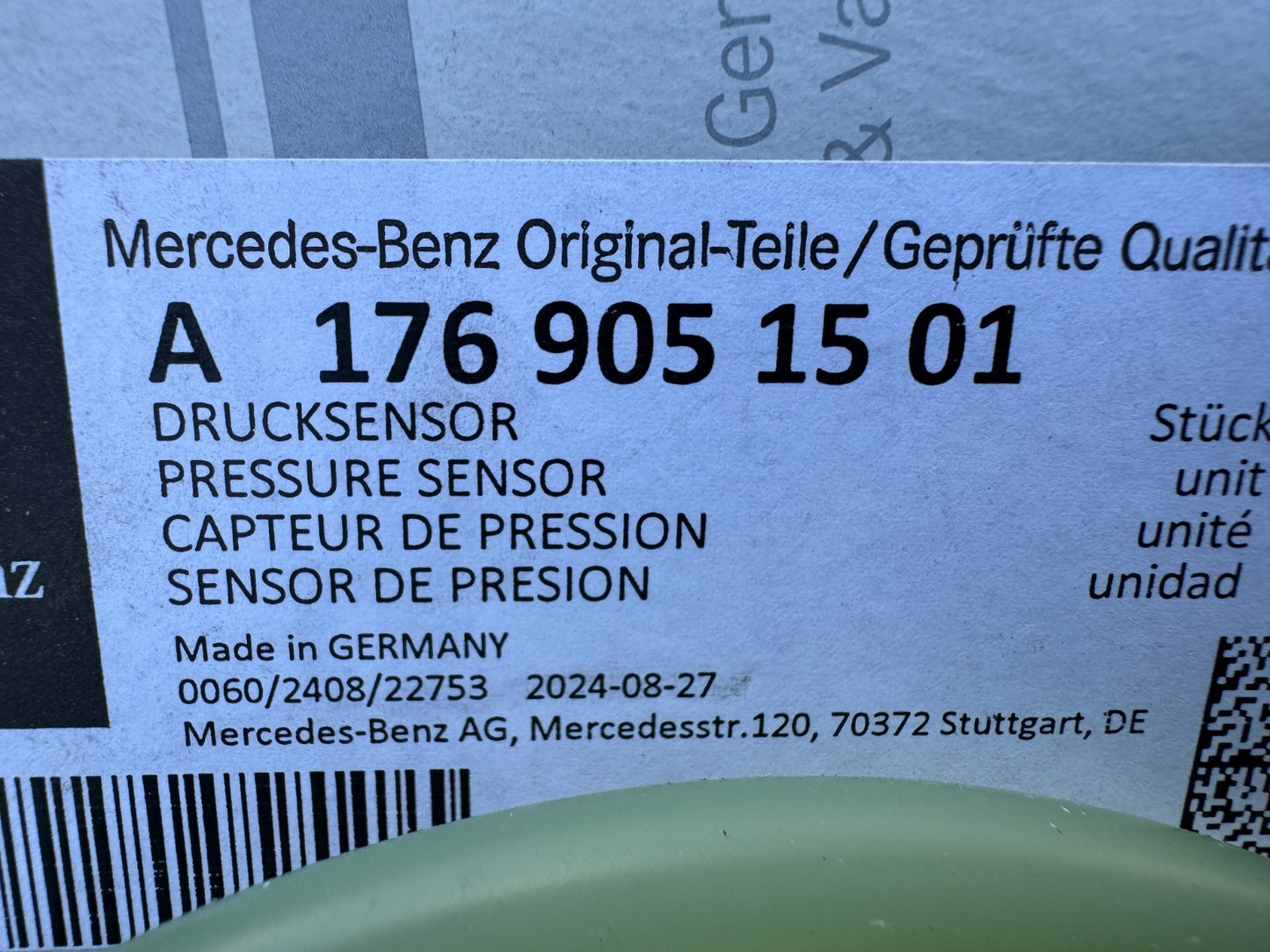 Mercedes-Benz Genuine Pressure Sensor Belt Locking Retractor Airbag A1769051501