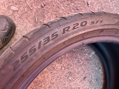 1x 255/35/20 97Y Pirelli P-Zero PZ4 J 4MM no repairs FREE POST 255 35 20