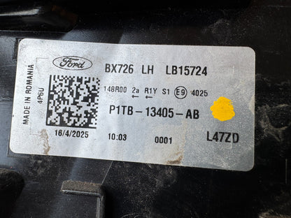 FORD PUMA TAILLIGHT OUTER LEFT SIDE P1TB-13405-AB MK1 2024 - 2026