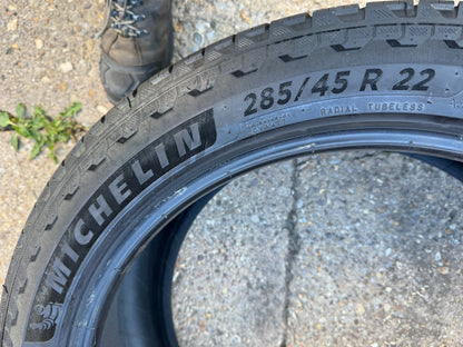 LATE 2025 285/45/22 114Y XL MICHELIN PRIMACY ALL SEASON LR  🔇 6mm NO REPAIRS