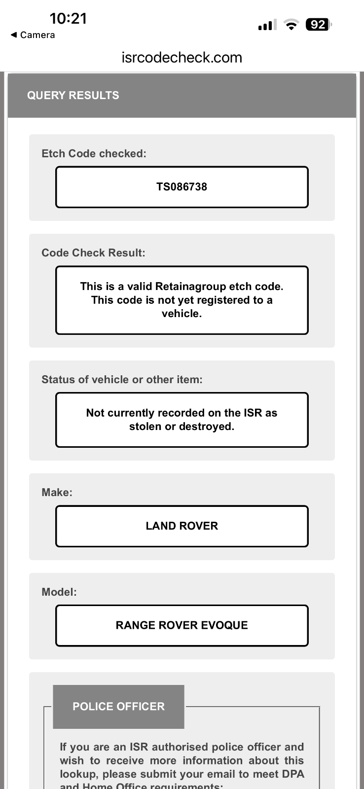 RANGE ROVER EVOQUE L551 MK2 FRONT RIGHT DOOR GENUINE K8D221192