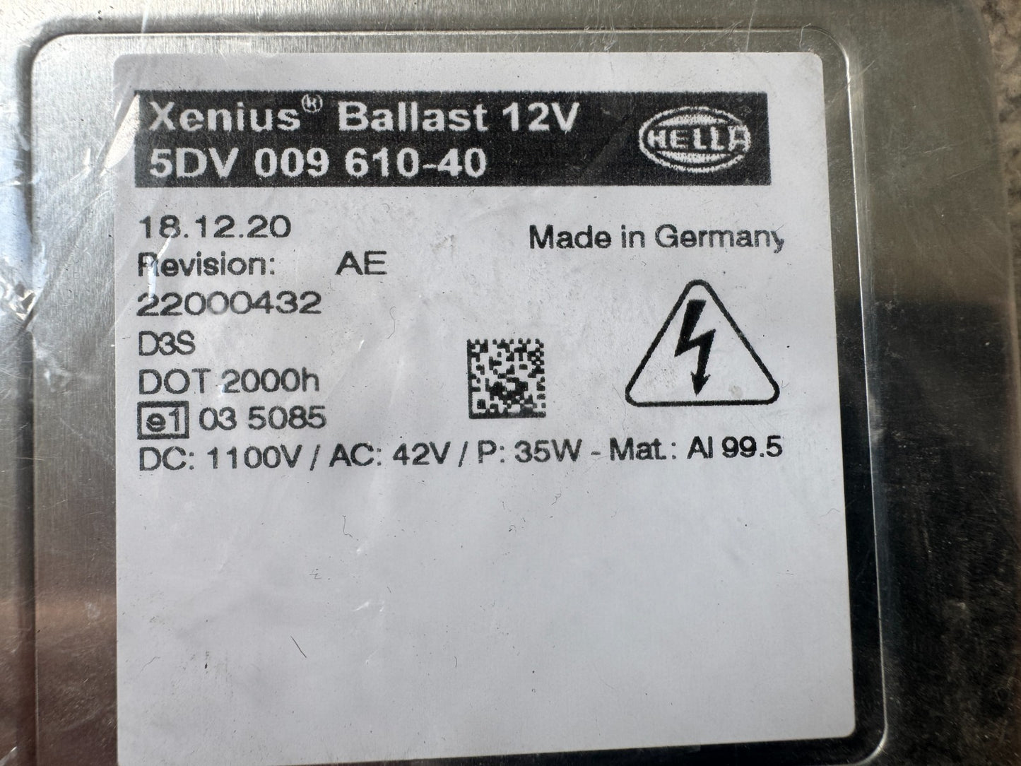 GENUINE Xenon Headlight Ballast Control Unit Module For Jaguar XE 5DV009610-40