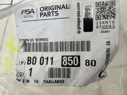 GENUINE NEW Peugeot/Citroen Lock Barrel - B001185080
