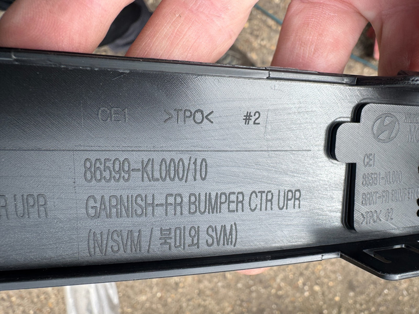 Hyundai Ioniq 6 865B5-KL000 GARNISH ASSY-FR BUMPER 865B5-KL010