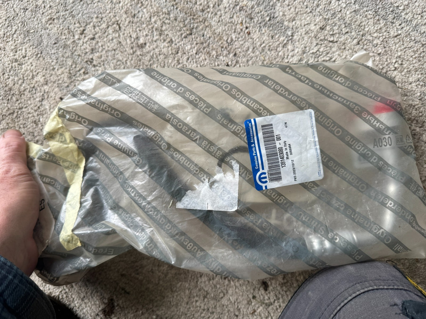 GENUINE AIR CONDITIONING HOSE FIAT DUCATO ETC 1391403080