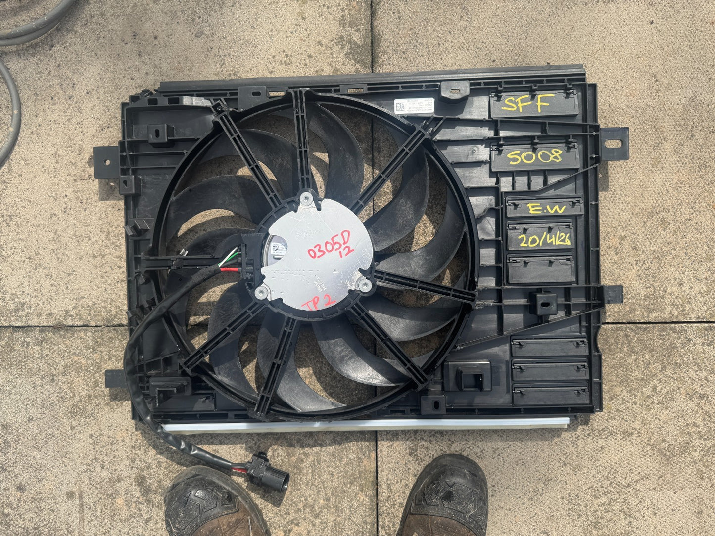 Peugeot 3008 III 5008 2025 Electric Radiator Cooling Fan 9861012880