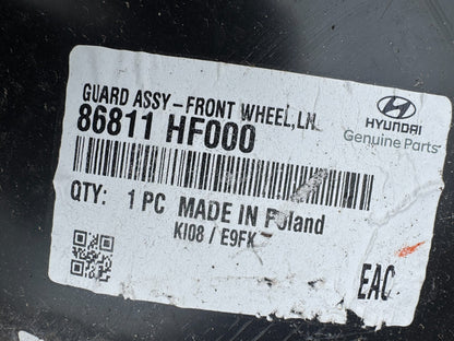 HYUNDAI KONA WHEEL ARCH LINER SPLASH GUARD FRONT LEFT SIDE 86811HF000 2025