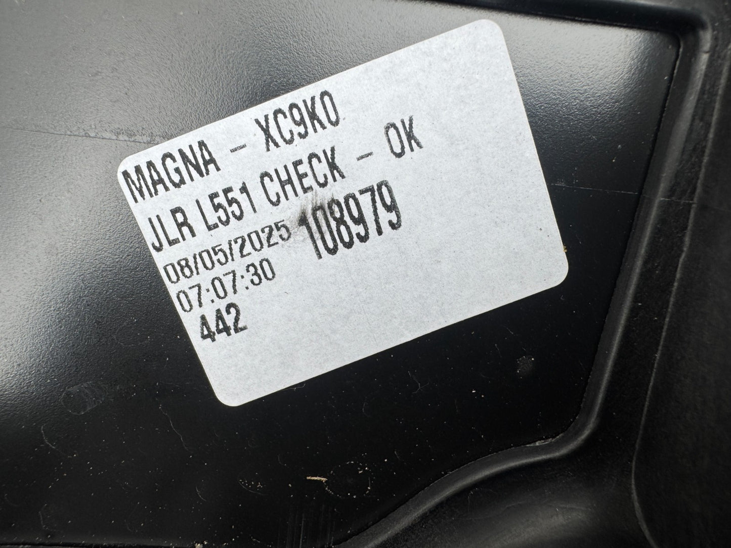 2025 RANGE ROVER EVOQUE L551 FRONT UPPER SLAM PANEL 19-ON K8D216E165A