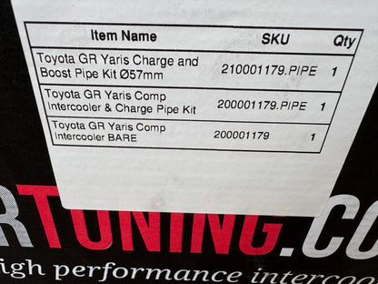 Wagner Intercooler, Charge and Boost Pipe Kit 57mm for Toyota GR Yaris