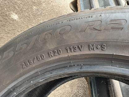 2x Pirelli Scorpion Zero All Season LR 255 60 20 255/60/20 113V XL MS 2025 tyres