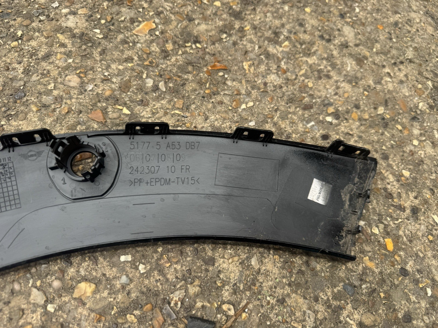 Mini F65 Front LEFT arch trim 51775A53DB7 2022-on