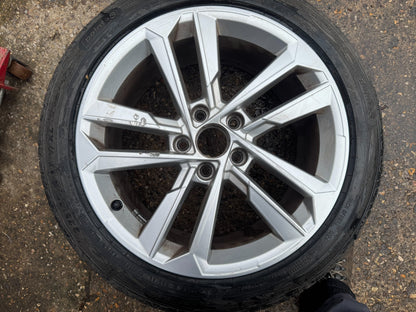 AUDI A3 17" ALLOY WHEEL RIM 8J ET46 SILVER OEM 8Y0601025E GENUINE X1