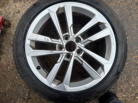 AUDI A3 17" ALLOY WHEEL RIM 8J ET46 SILVER OEM 8Y0601025E GENUINE X1