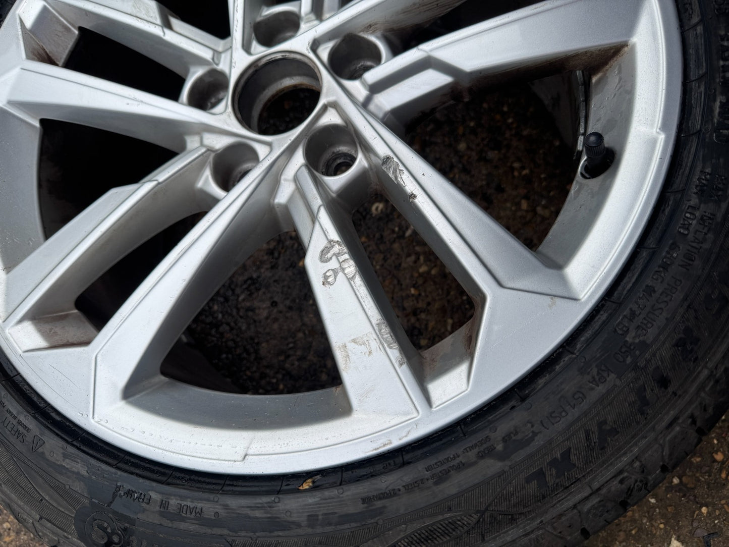 AUDI A3 17" ALLOY WHEEL RIM 8J ET46 SILVER OEM 8Y0601025E GENUINE X1