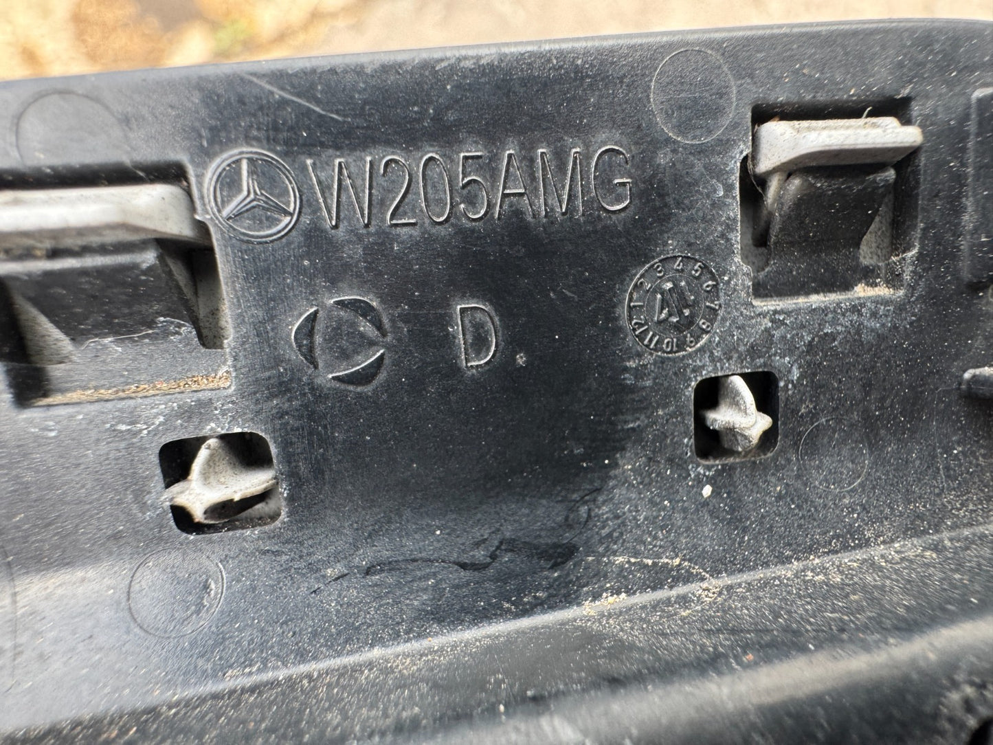 Mercedes C Class W205 AMG Rear Bumper Tow Hook Eye Cover A2058850256 Genuine