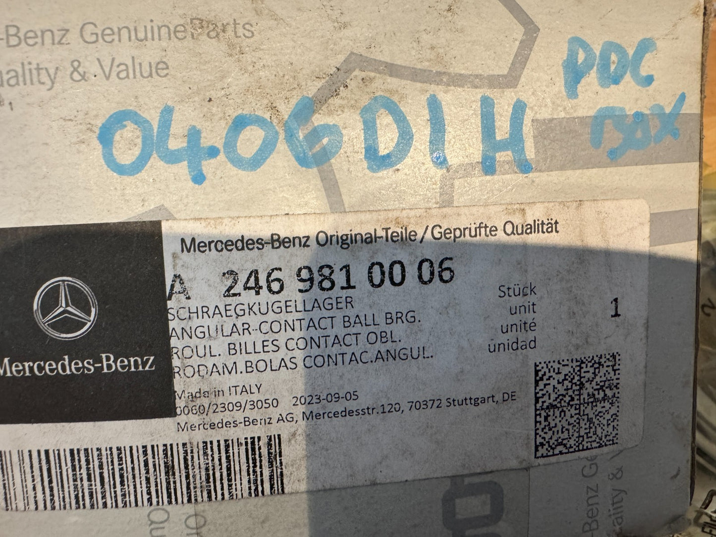 Mercedes-Benz GLA220 X156  Front Wheel Bearing 2.2 22.D A2469810006 Genuine NEW