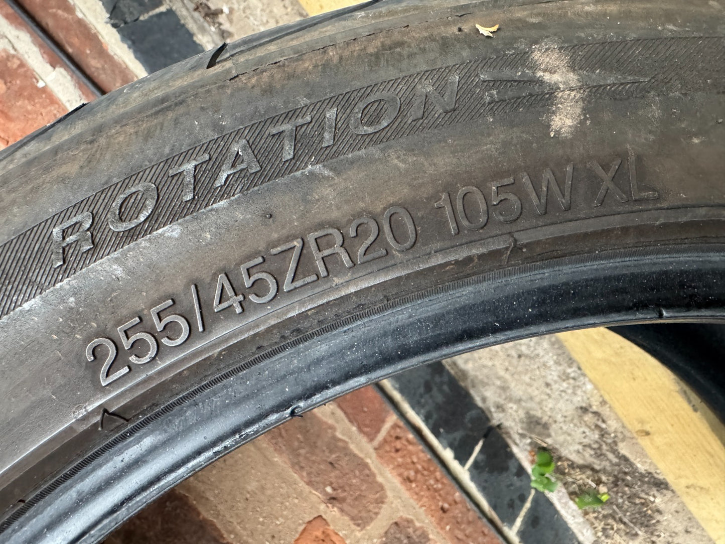 255 45 20 Saferich FRC88 tyre 2022 6mm no repairs (asda tyre)