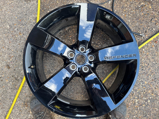 1x 2025 GENUINE LAND ROVER DEFENDER 22" 9J BLACK ALLOY WHEEL L8BM1007AD ORIGINAL
