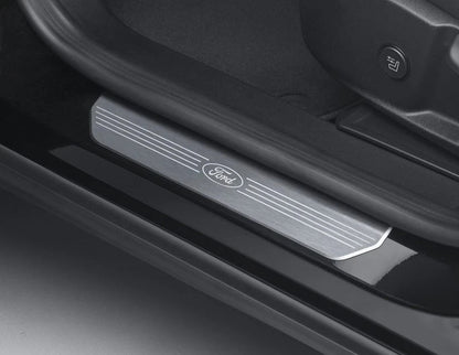 2x Genuine Ford Puma Mk2 Front Door Scuff Plate With Ford Logo 2019- 2784191