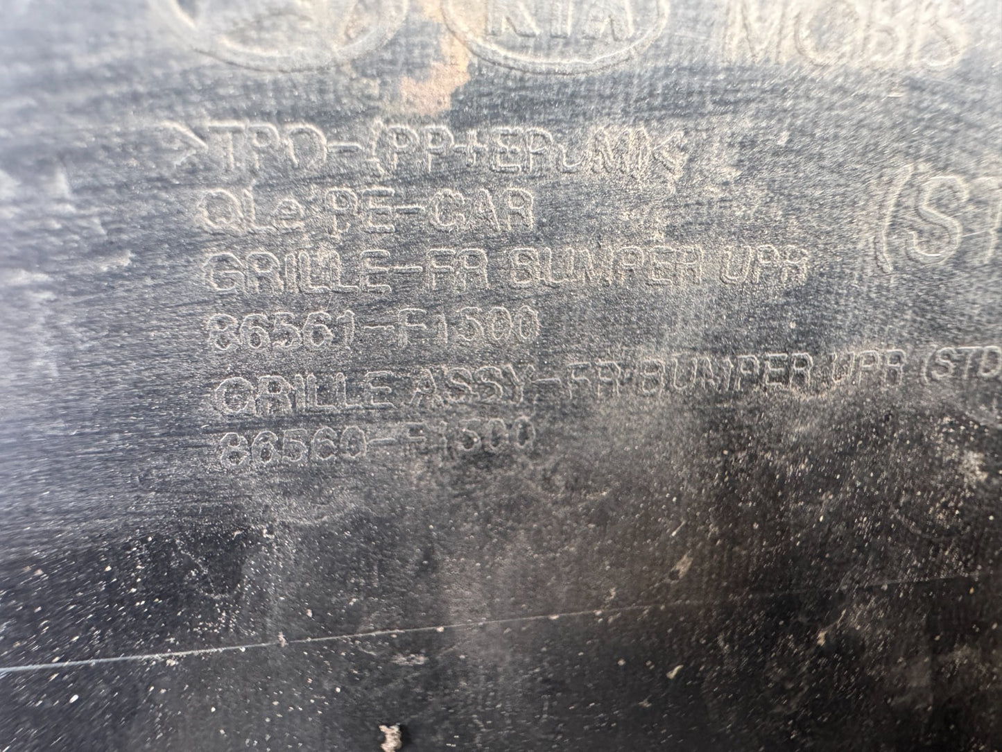 2020 KIA SPORTAGE 2018-ON 5 Door SUV FRONT BUMPER 86511-F1500 Damaged