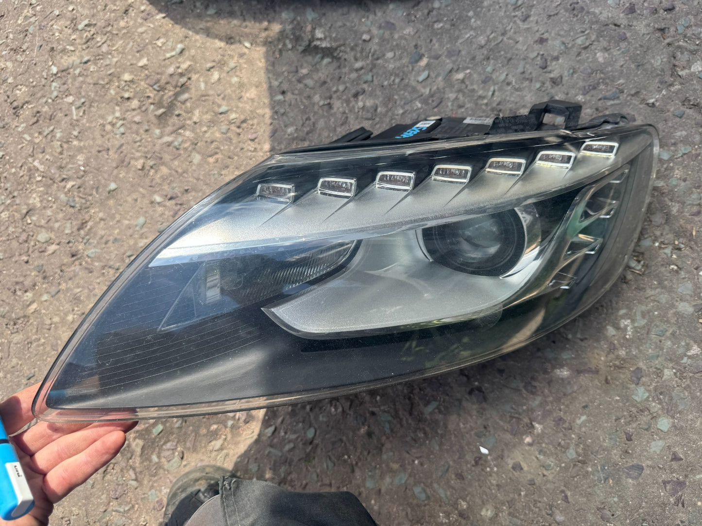 AUDI Q7 4L 2009-2014 LEFT XENON HEADLIGHT LAMP 4L0941003AG OEM