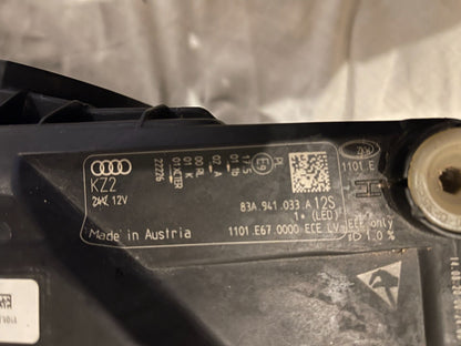 Audi Q3 S line Left side LED Headlight 2018 on 83A941033A Genuine