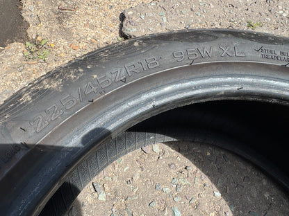 1x 225 45 18 Delmax Ultima Pro UP1 5.5mm late 2024 no repairs next day delivery