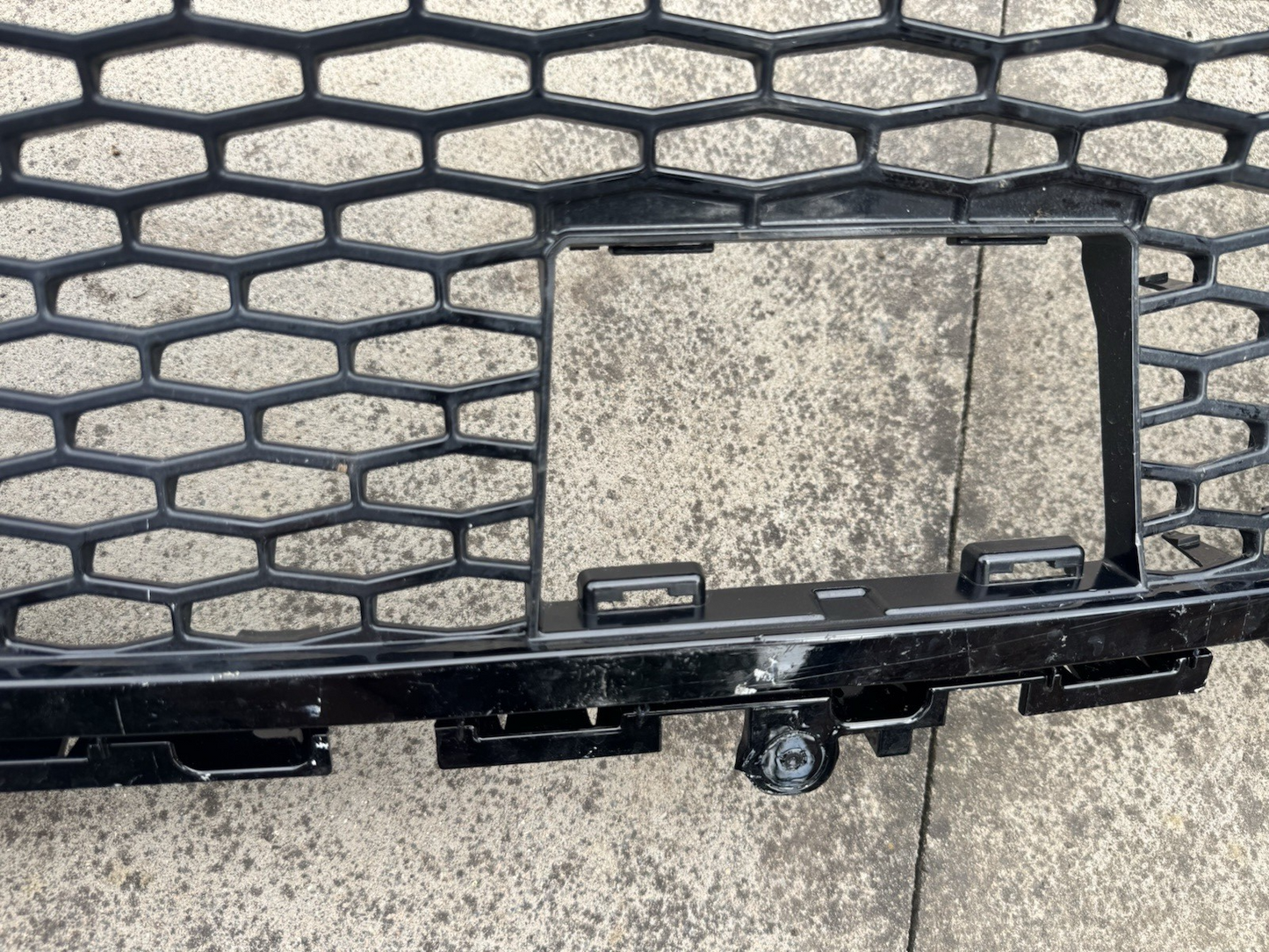 Genuine Vauxhall Corsa F 24-ON Gloss Black Front Lower Bumper Grille 9850370580