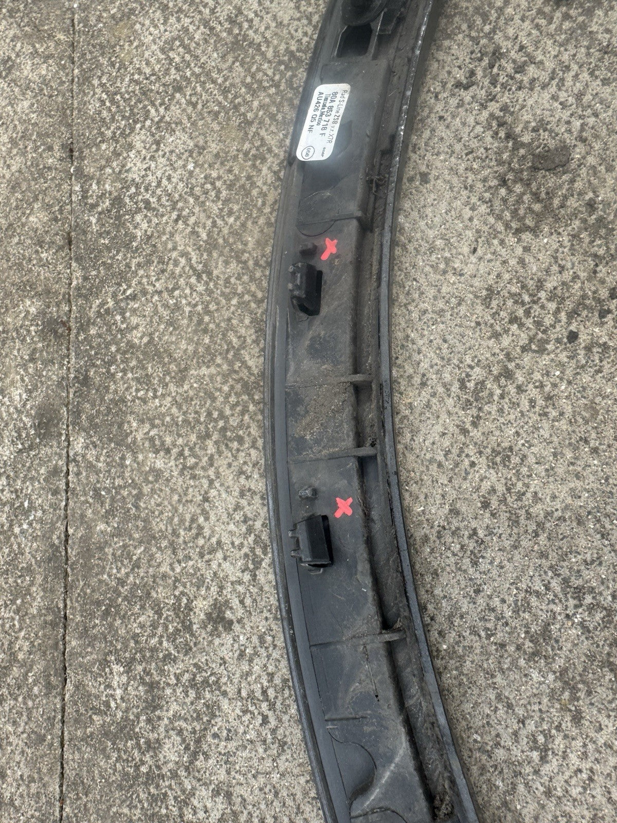 Audi Q5 SQ5 FY 2020 Front right  fender trim molding 80A853718F BBM2039