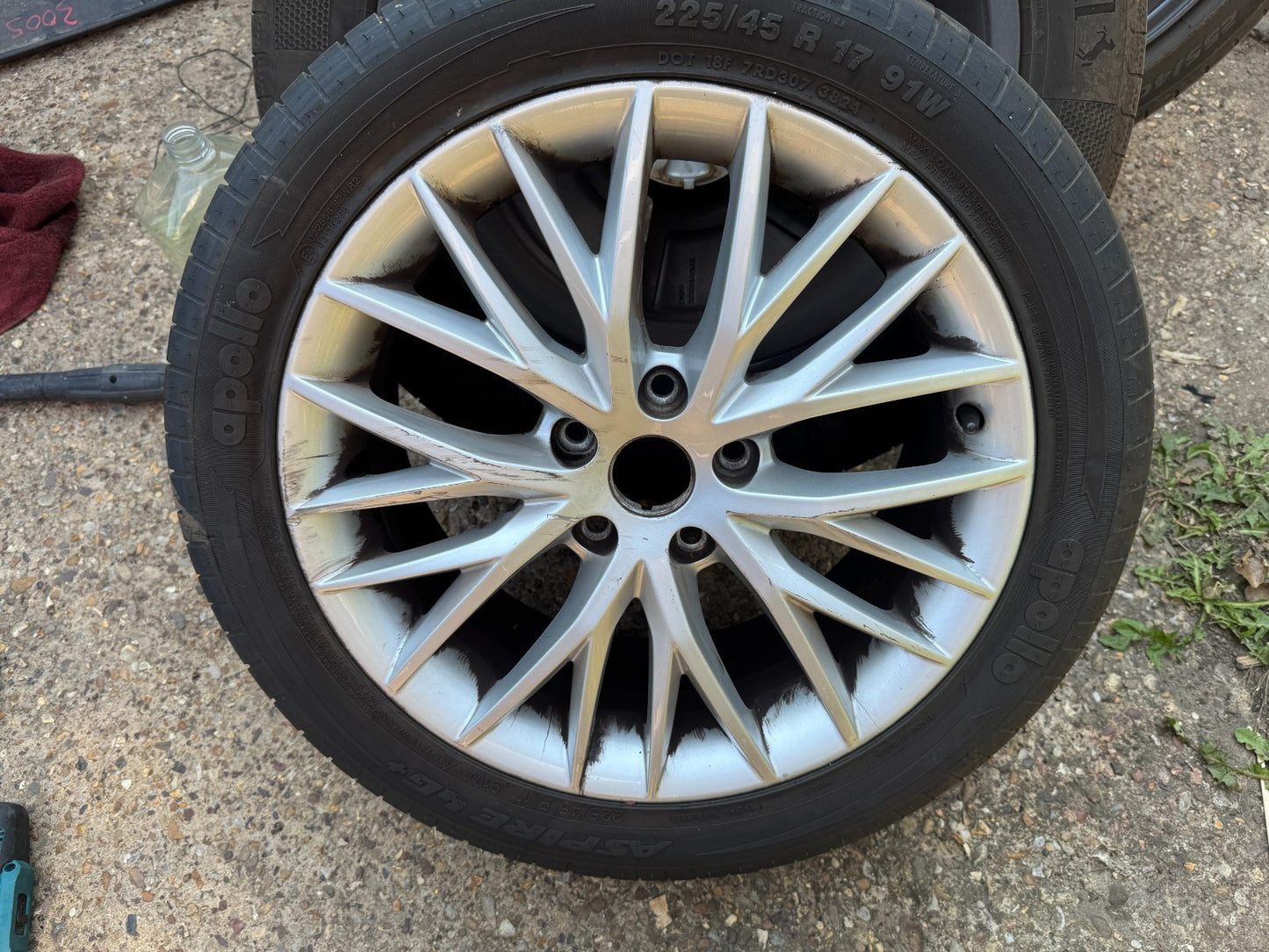 SEAT LEON ALLOY WHEEL 5F0601025H 7X17 ET49 2X112 OFFSET 50 CENTERBORE 57.1