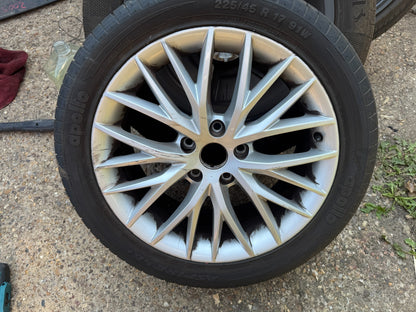 SEAT LEON ALLOY WHEEL 5F0601025H 7X17 ET49 2X112 OFFSET 50 CENTERBORE 57.1