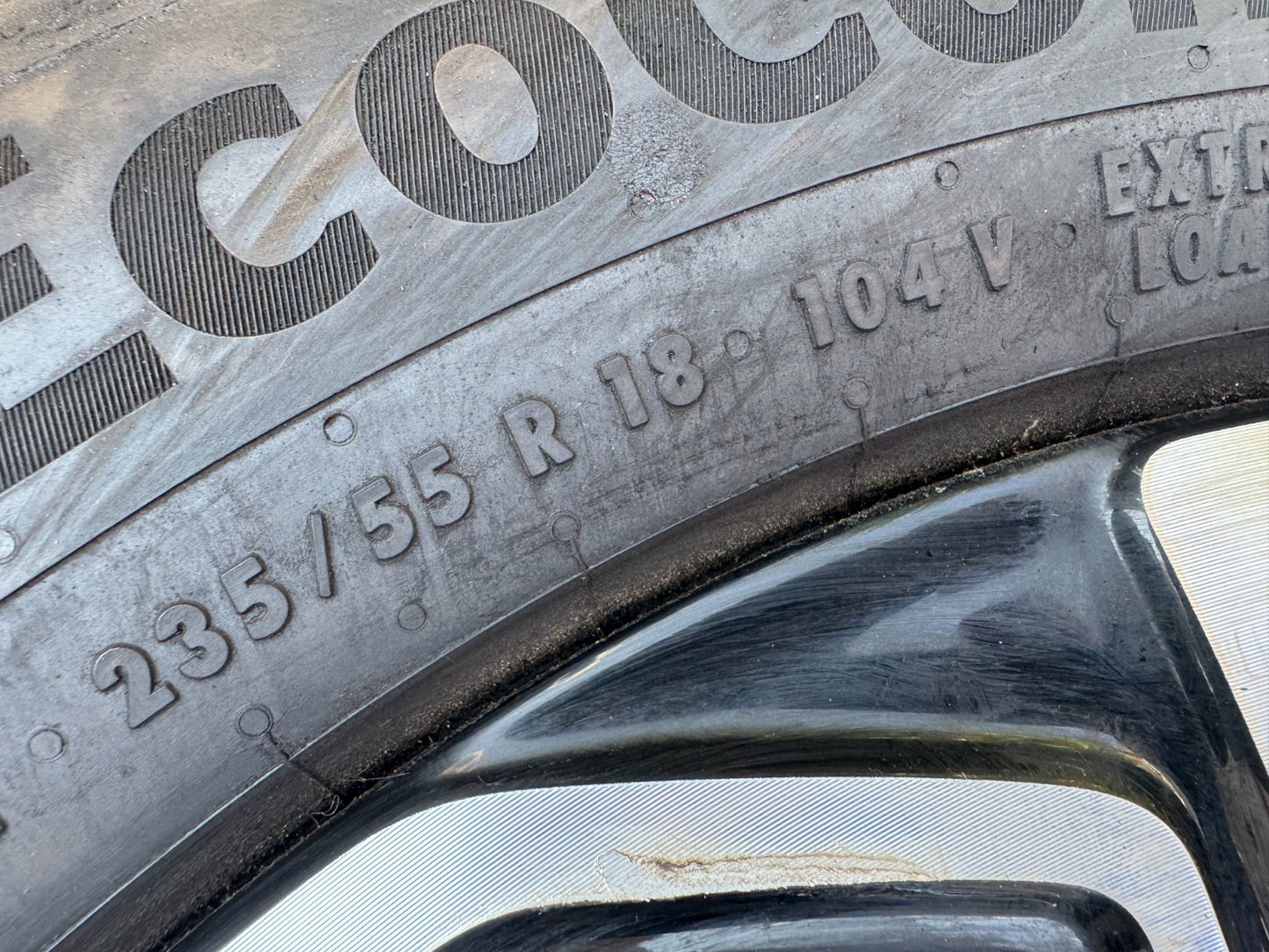 Genuine Jaecoo 5 J5 18" Alloy Wheel & Continental Tyre 235/55R18 EcoContact 7 OE