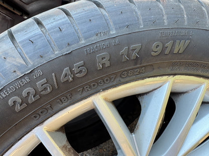 SEAT LEON ALLOY WHEEL 5F0601025H 7X17 ET49 2X112 OFFSET 50 CENTERBORE 57.1