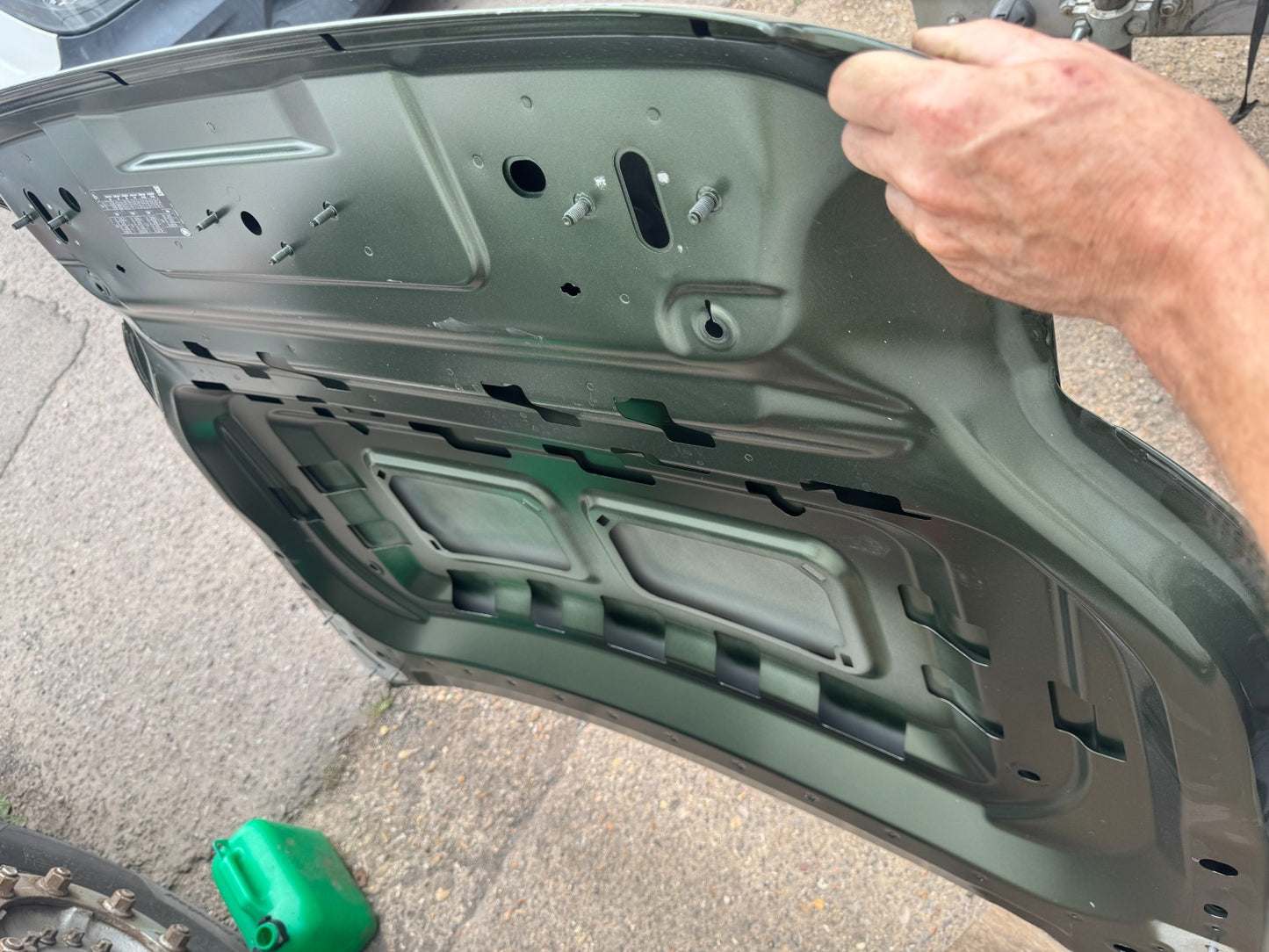 Land Rover Defender L663 Bonnet dented