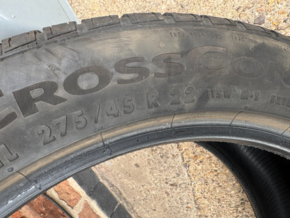 1X  275 45 22 115W XL M+S CONTINENTAL CROSS CONTACT RX LR *6.5MM* DOT 0125