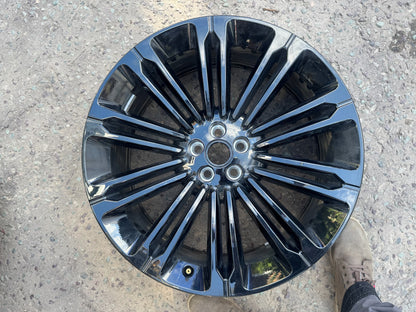 GENUINE RANGE ROVER VELAR 22" ALLOY WHEEL RIM GLOSS BLACK 9jx22 N8A21007BA