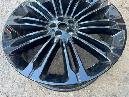 GENUINE RANGE ROVER VELAR 22" ALLOY WHEEL RIM GLOSS BLACK 9jx22 N8A21007BA