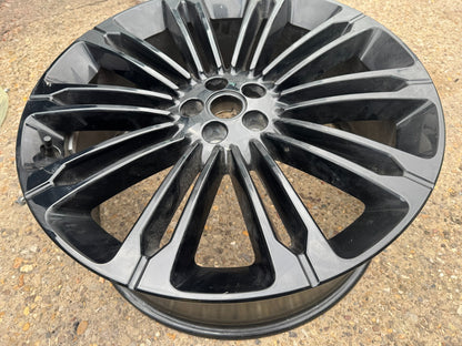 GENUINE RANGE ROVER VELAR 22" ALLOY WHEEL RIM GLOSS BLACK 9jx22 N8A21007BA