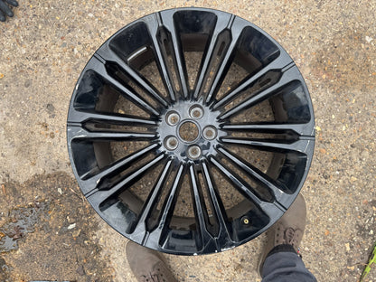 GENUINE RANGE ROVER VELAR 22" ALLOY WHEEL RIM GLOSS BLACK 9jx22 N8A21007BA