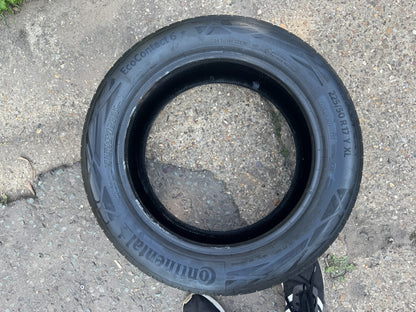 1X 225 50 17 98Y Continental Eco Contact 6, 5MM, DOT:4625 No Repairs, Next Day