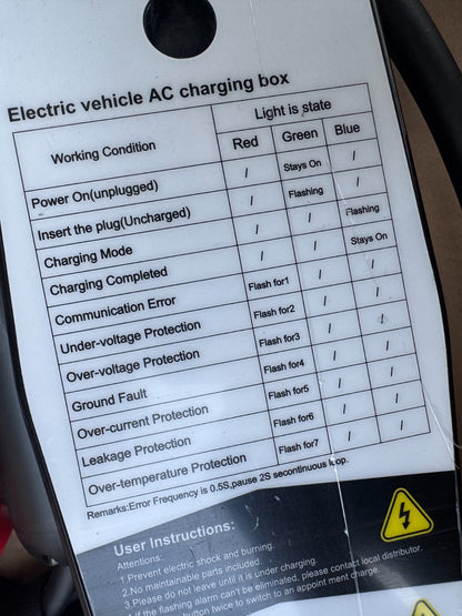 Unused VDLPOWER 11kW Type 2 Portable EV Charger (Model: EC31-UK) RRP: £249