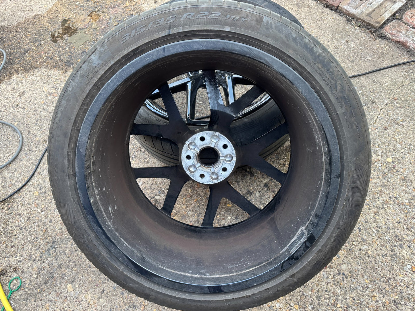 LOTUS ELETRE REAR 22" ALLOY WHEEL & TYRE 315/35 R22 PIRELLI P ZERO ELECT 11J