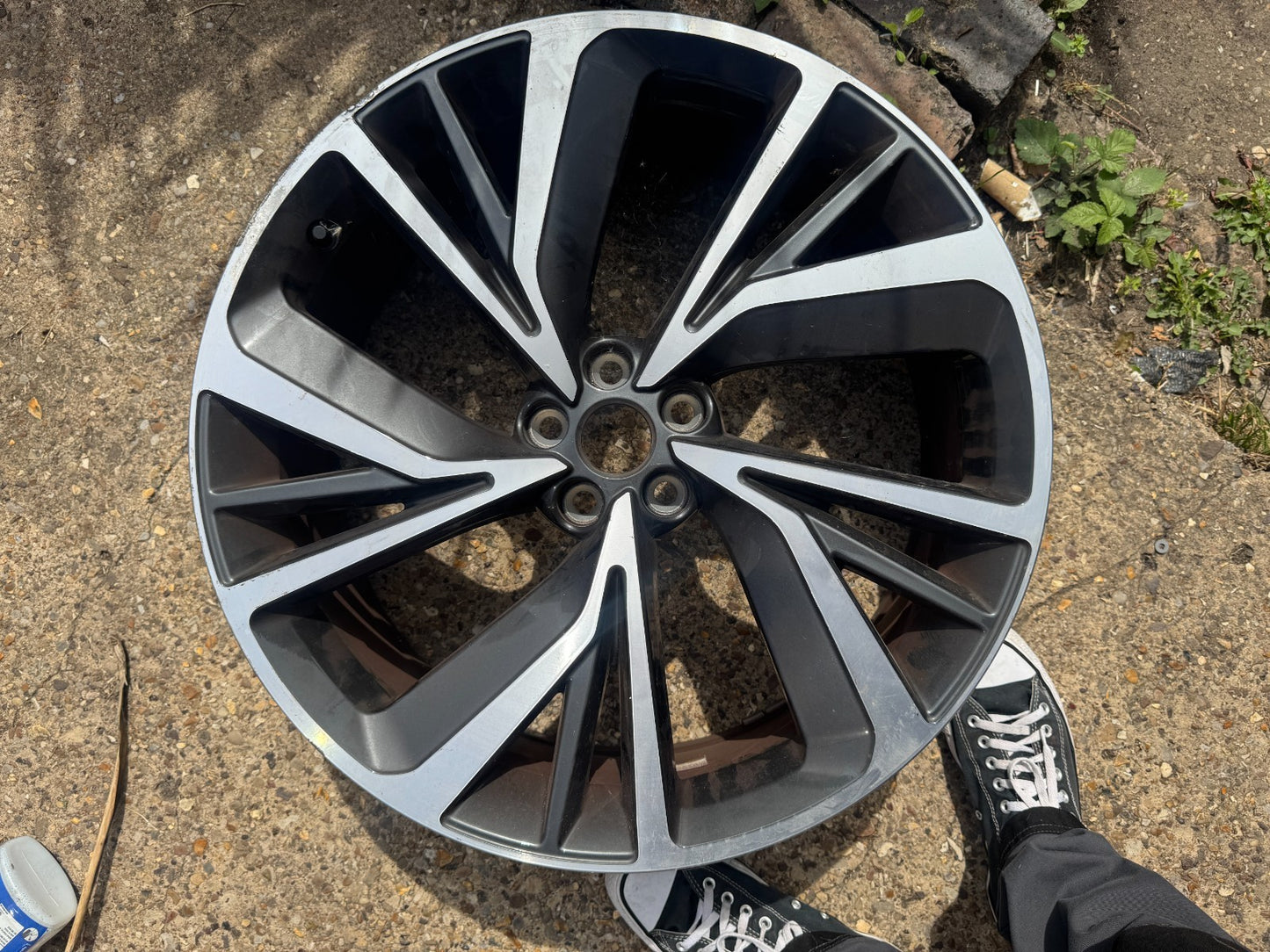 GENUINE 22" JAGUAR I-PACE 5056 ALLOY WHEEL RIM J9D3-1007-DC BUCKLED/KERB DAMAGE