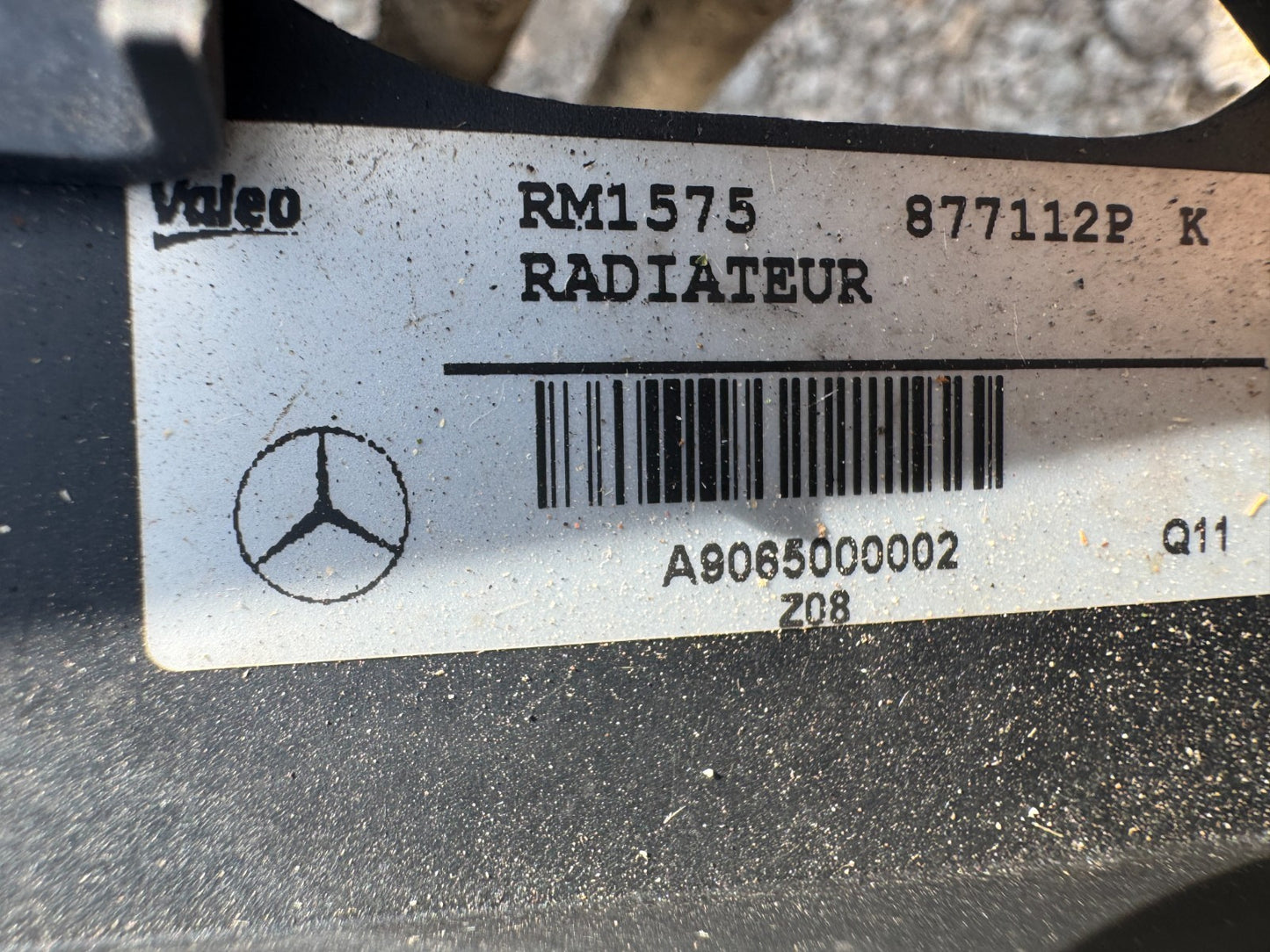 2014 MERCEDES SPRINTER W906 2.1 FRONT RADPACK RADIATOR A9065000002 a9065050855