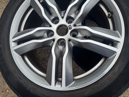 1x Genuine BMW F48 X1 18" M-Sport Alloy Wheel & 5mm tyre 7.5Jx18 7850456