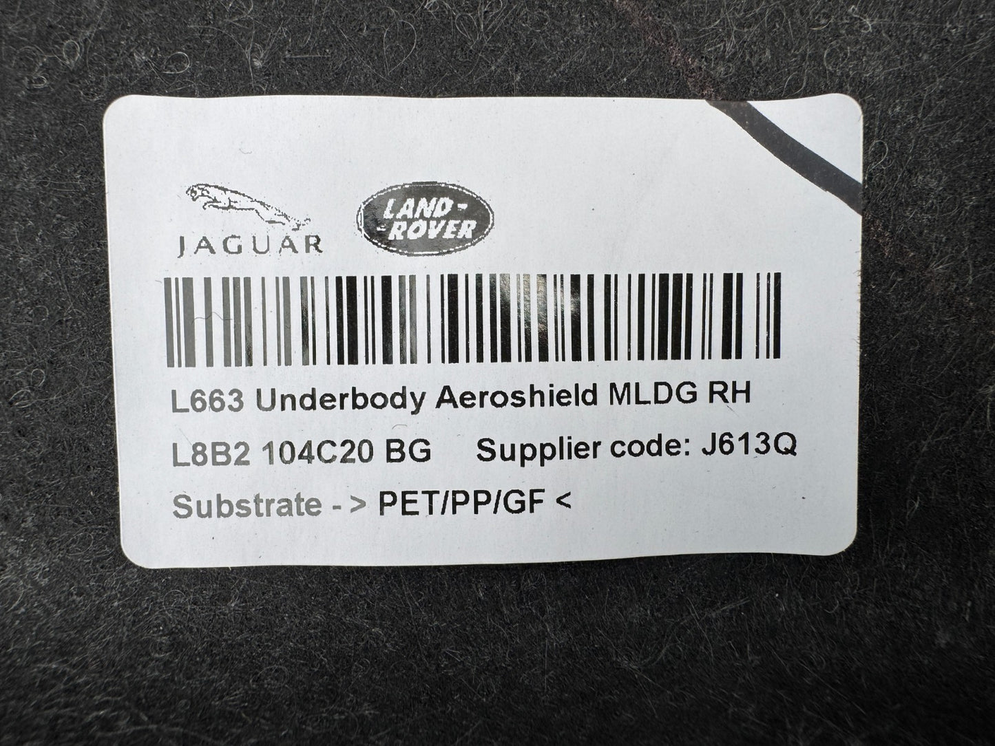 LR146639 - Shield - Underbody - LAND ROVER DEFENDER L663 RIGHT L8B2104C20BG