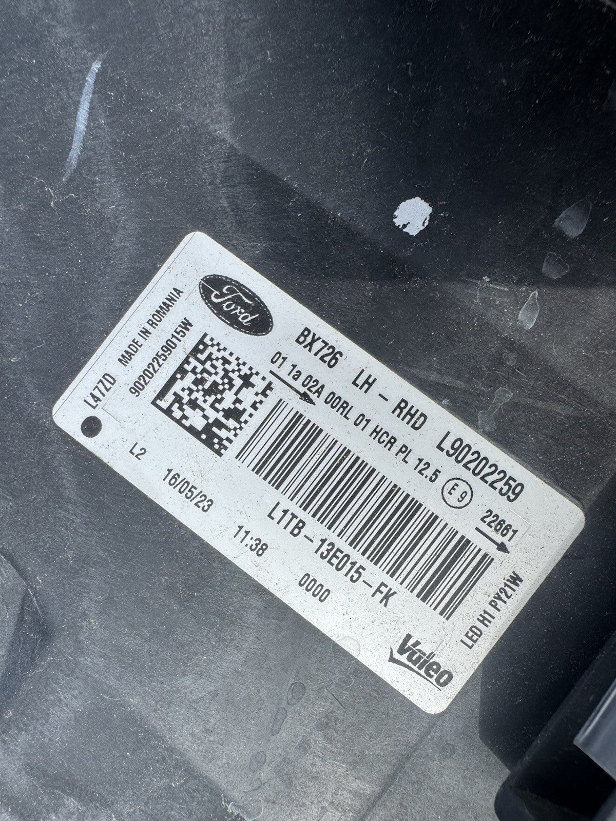 FORD PUMA PASSENGER SIDE LEFT LED HEADLIGHT L1TB-13E015-FK GENUINE 2019 2022