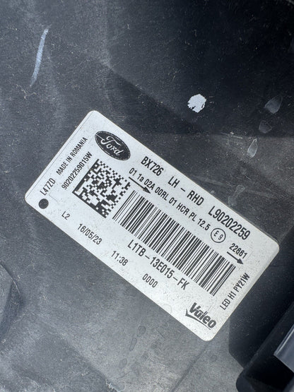 FORD PUMA PASSENGER SIDE LEFT LED HEADLIGHT L1TB-13E015-FK GENUINE 2019 2022