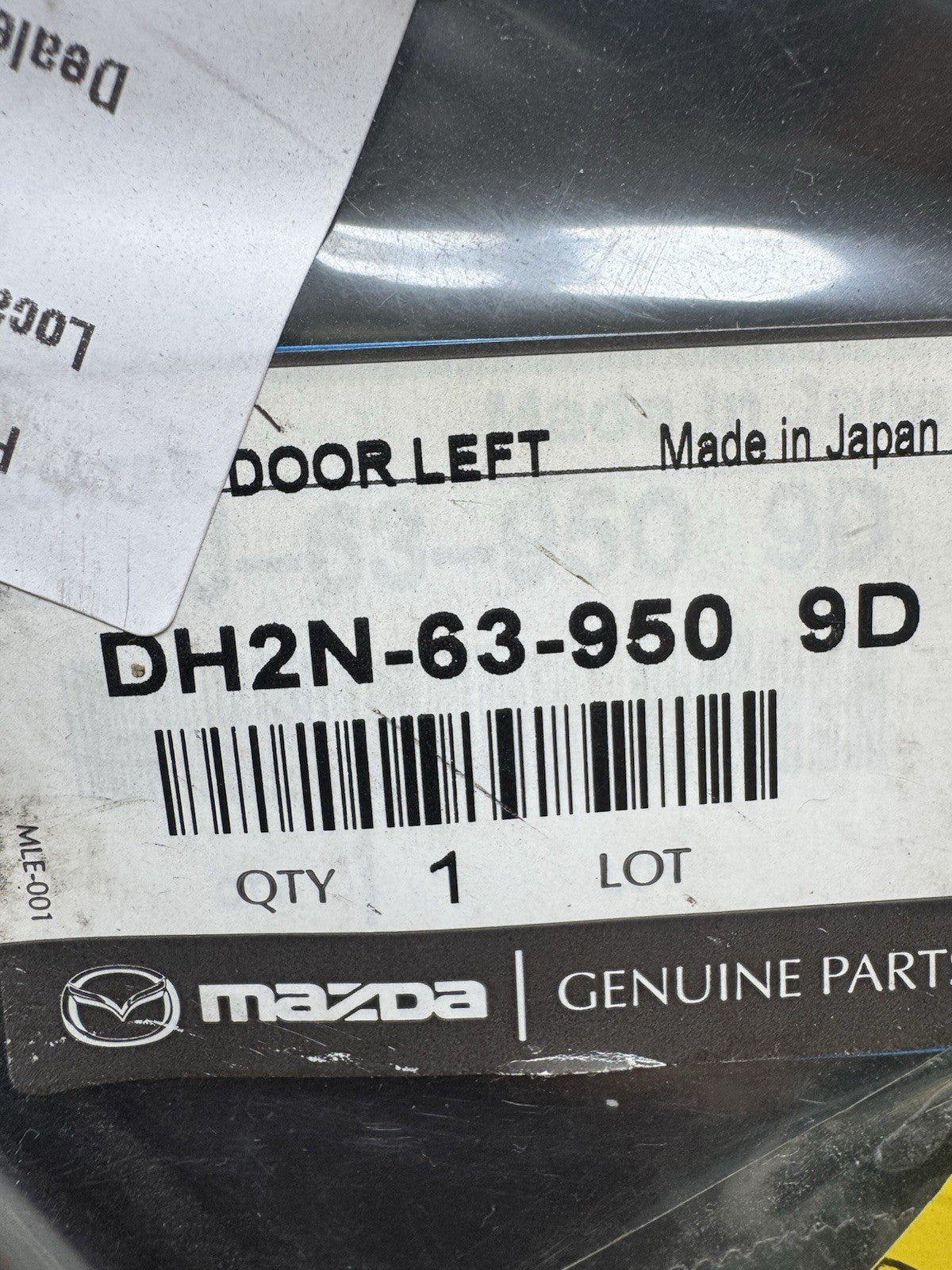 DH2N639509D Glass(L) Side Window — MAZDA