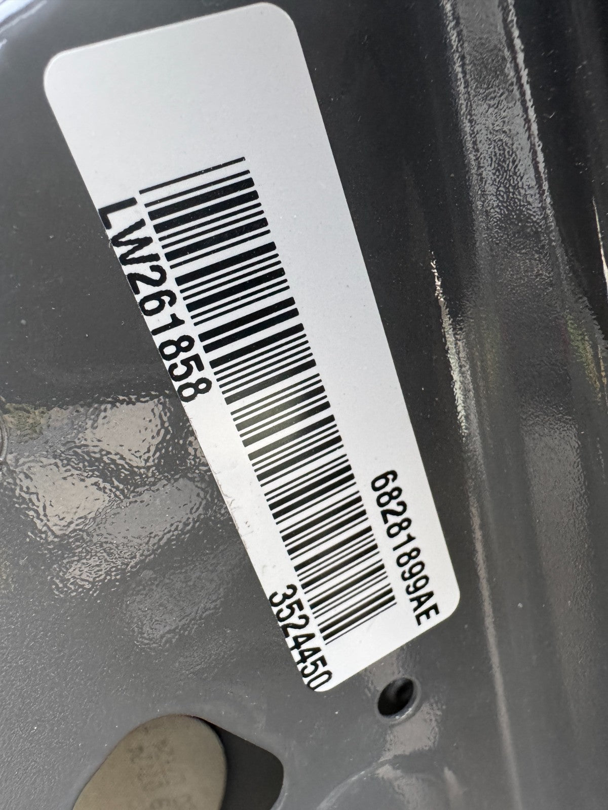 2018 on JEEP WRANGLER 4 DOOR PASSENGER SIDE LEFT FRONT GREY